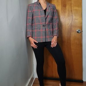 PENDLETON 100% Wool Houndstooth Blazer